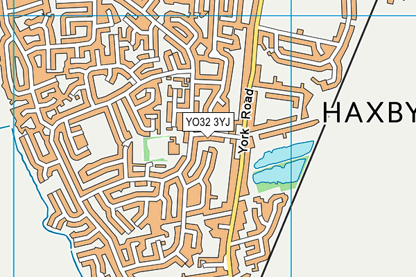 YO32 3YJ map - OS VectorMap District (Ordnance Survey)