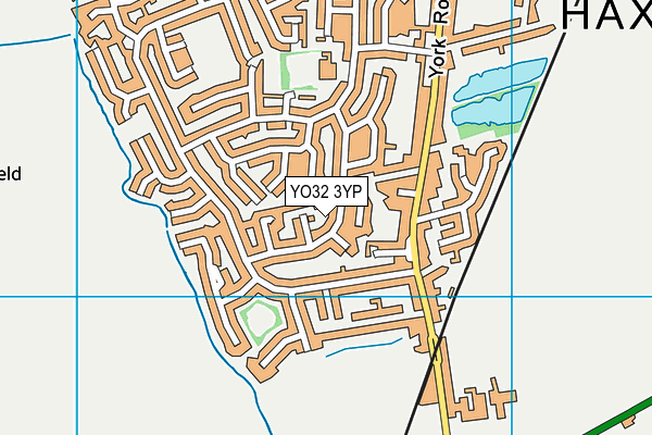YO32 3YP map - OS VectorMap District (Ordnance Survey)