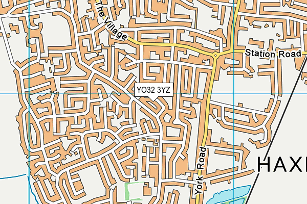 YO32 3YZ map - OS VectorMap District (Ordnance Survey)