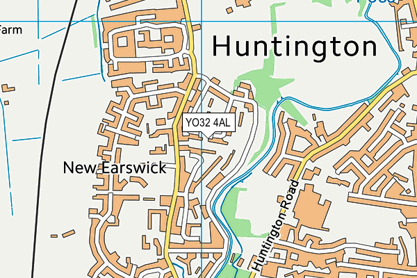 YO32 4AL map - OS VectorMap District (Ordnance Survey)
