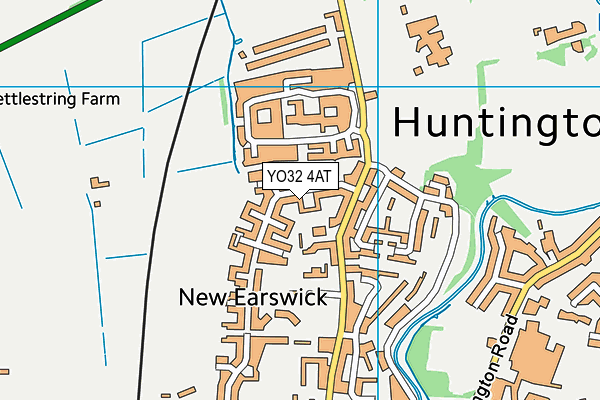 YO32 4AT map - OS VectorMap District (Ordnance Survey)