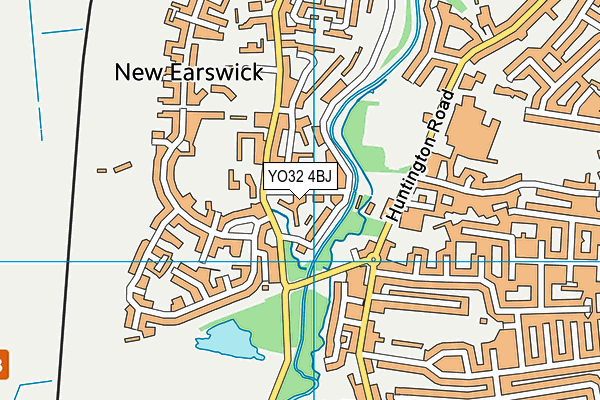 YO32 4BJ map - OS VectorMap District (Ordnance Survey)