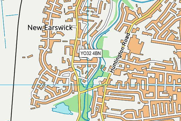 YO32 4BN map - OS VectorMap District (Ordnance Survey)
