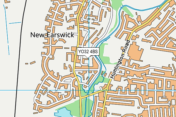 YO32 4BS map - OS VectorMap District (Ordnance Survey)