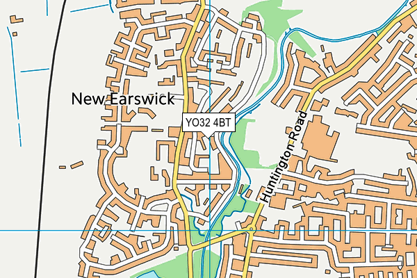 YO32 4BT map - OS VectorMap District (Ordnance Survey)