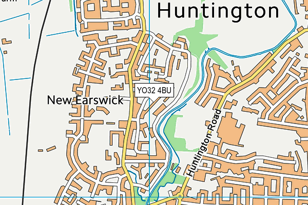 YO32 4BU map - OS VectorMap District (Ordnance Survey)