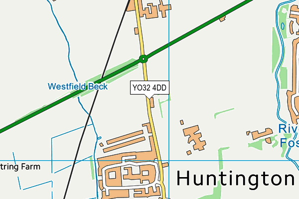 YO32 4DD map - OS VectorMap District (Ordnance Survey)