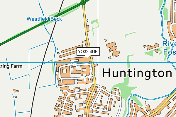 YO32 4DE map - OS VectorMap District (Ordnance Survey)