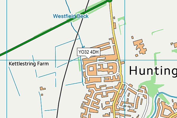YO32 4DH map - OS VectorMap District (Ordnance Survey)