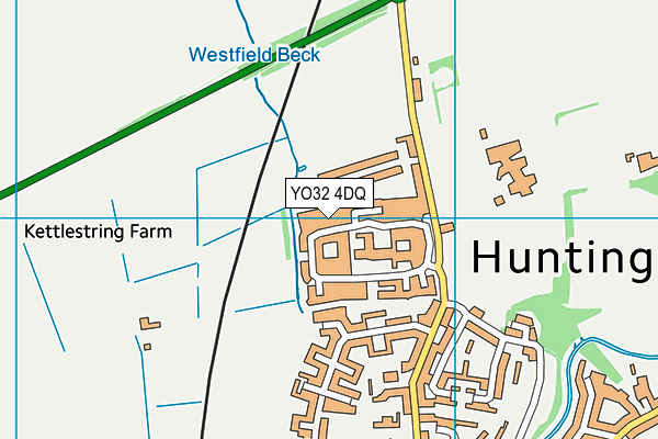 YO32 4DQ map - OS VectorMap District (Ordnance Survey)