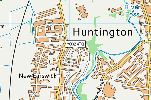 YO32 4TQ map - OS VectorMap District (Ordnance Survey)