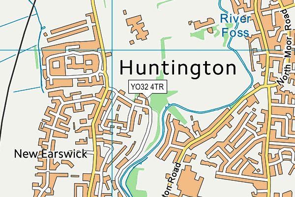 YO32 4TR map - OS VectorMap District (Ordnance Survey)