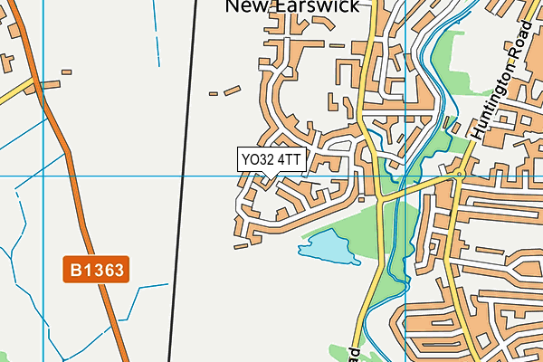 YO32 4TT map - OS VectorMap District (Ordnance Survey)