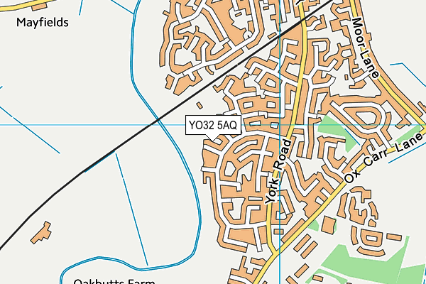 YO32 5AQ map - OS VectorMap District (Ordnance Survey)