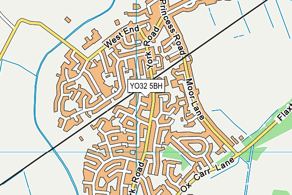 YO32 5BH map - OS VectorMap District (Ordnance Survey)