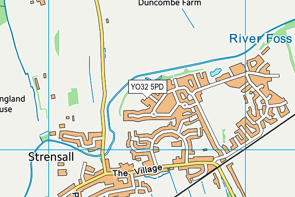 YO32 5PD map - OS VectorMap District (Ordnance Survey)