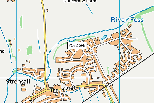 YO32 5PE map - OS VectorMap District (Ordnance Survey)