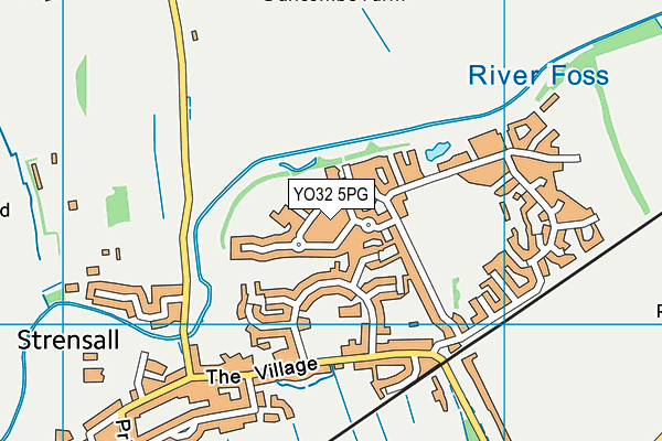YO32 5PG map - OS VectorMap District (Ordnance Survey)