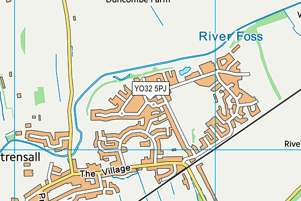 YO32 5PJ map - OS VectorMap District (Ordnance Survey)