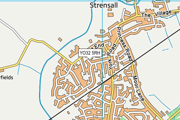 YO32 5RH map - OS VectorMap District (Ordnance Survey)