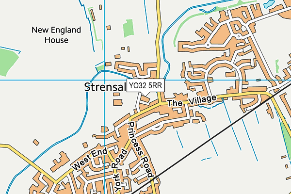 YO32 5RR map - OS VectorMap District (Ordnance Survey)