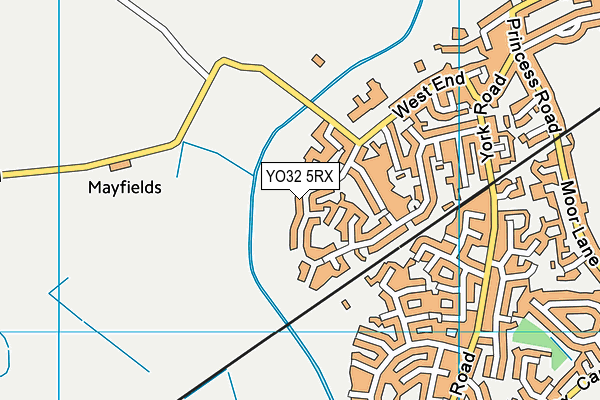 YO32 5RX map - OS VectorMap District (Ordnance Survey)