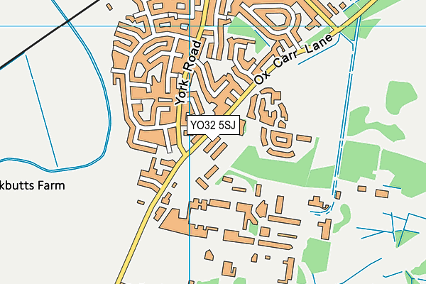 YO32 5SJ map - OS VectorMap District (Ordnance Survey)