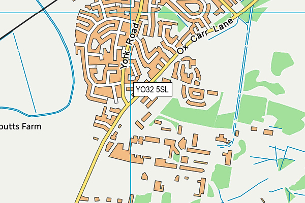 YO32 5SL map - OS VectorMap District (Ordnance Survey)