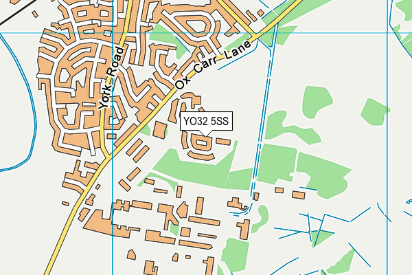 YO32 5SS map - OS VectorMap District (Ordnance Survey)