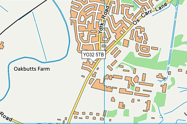 YO32 5TB map - OS VectorMap District (Ordnance Survey)