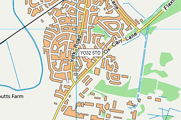 YO32 5TD map - OS VectorMap District (Ordnance Survey)