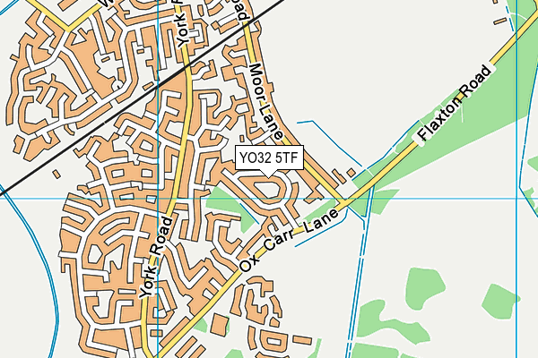 YO32 5TF map - OS VectorMap District (Ordnance Survey)