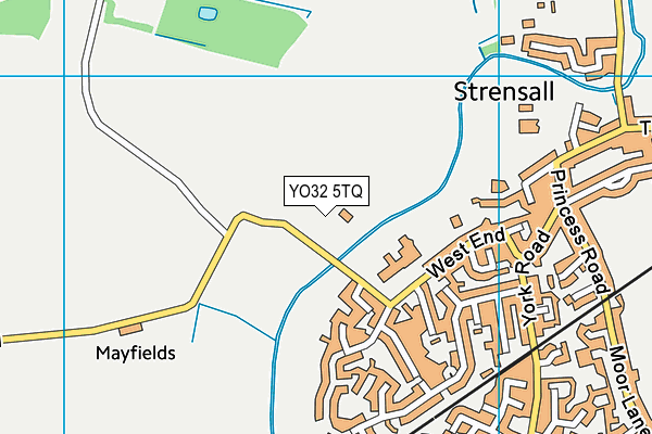 YO32 5TQ map - OS VectorMap District (Ordnance Survey)