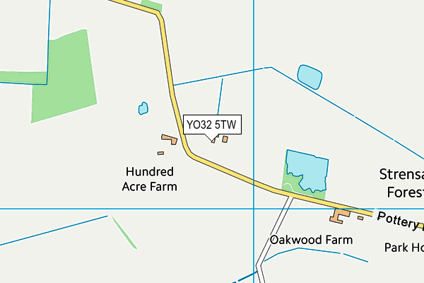 YO32 5TW map - OS VectorMap District (Ordnance Survey)