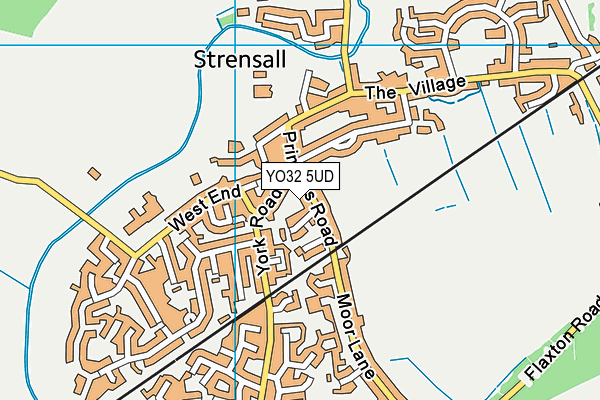 YO32 5UD map - OS VectorMap District (Ordnance Survey)