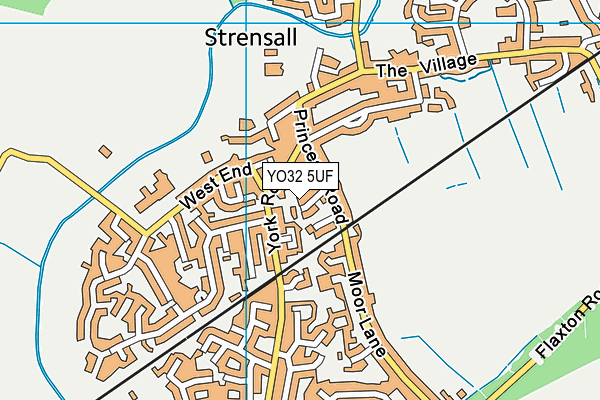 YO32 5UF map - OS VectorMap District (Ordnance Survey)