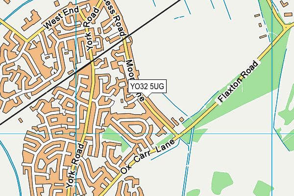 YO32 5UG map - OS VectorMap District (Ordnance Survey)