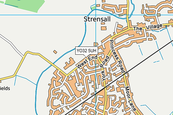 YO32 5UH map - OS VectorMap District (Ordnance Survey)