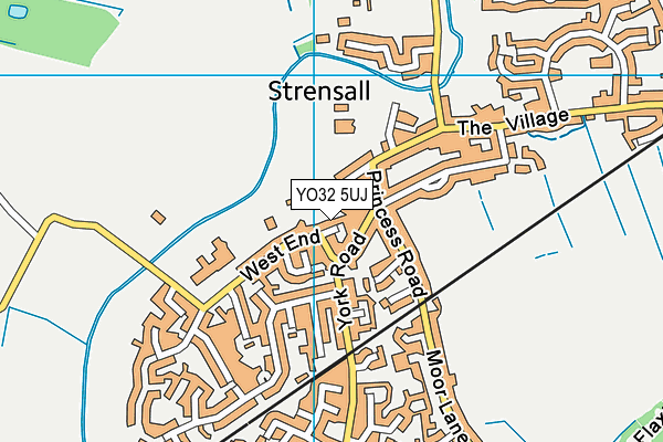 YO32 5UJ map - OS VectorMap District (Ordnance Survey)