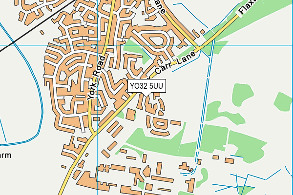 YO32 5UU map - OS VectorMap District (Ordnance Survey)