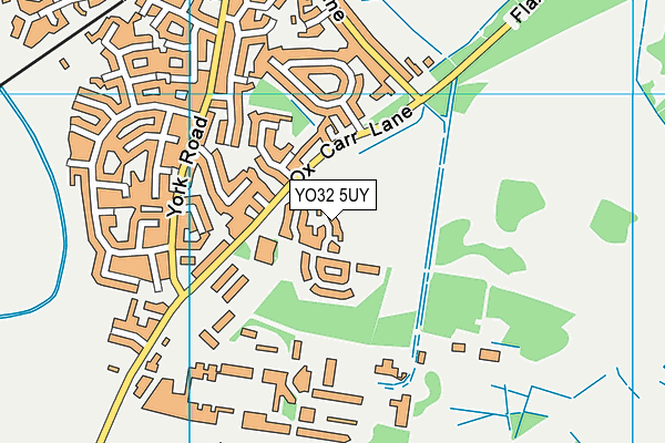 YO32 5UY map - OS VectorMap District (Ordnance Survey)