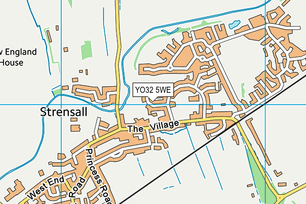 YO32 5WE map - OS VectorMap District (Ordnance Survey)