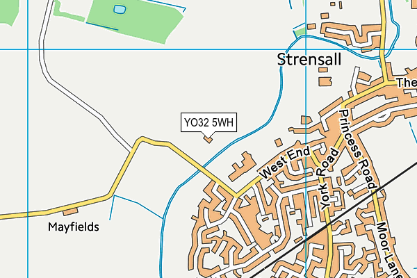 YO32 5WH map - OS VectorMap District (Ordnance Survey)