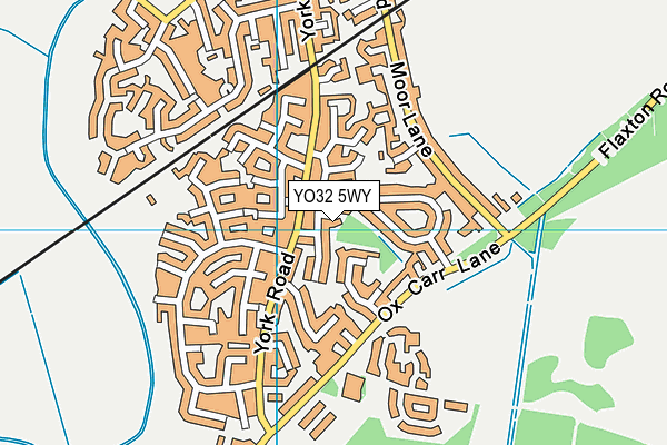 YO32 5WY map - OS VectorMap District (Ordnance Survey)