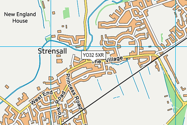YO32 5XR map - OS VectorMap District (Ordnance Survey)