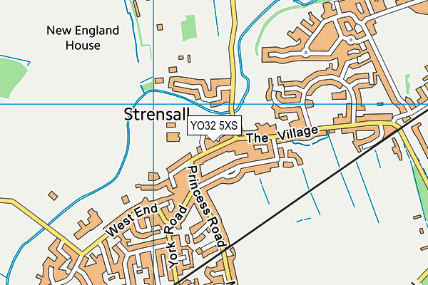 YO32 5XS map - OS VectorMap District (Ordnance Survey)