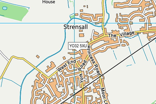 YO32 5XU map - OS VectorMap District (Ordnance Survey)