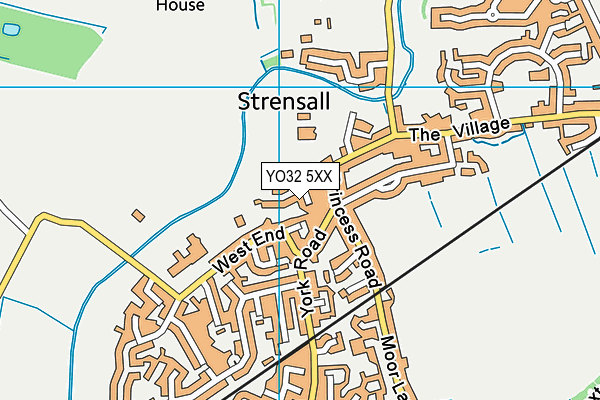 YO32 5XX map - OS VectorMap District (Ordnance Survey)