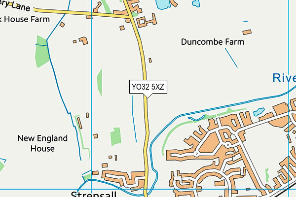 YO32 5XZ map - OS VectorMap District (Ordnance Survey)