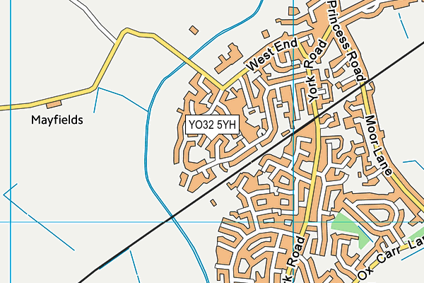 YO32 5YH map - OS VectorMap District (Ordnance Survey)